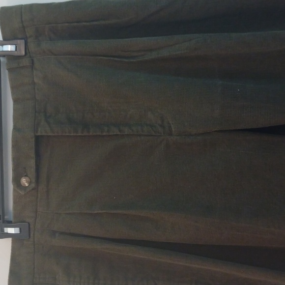 Austin Reed Olive Green Pebbled Cotton Pants 36 - 30.5 - Picture 15 of 16